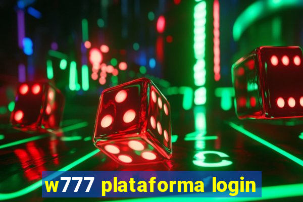 w777 plataforma login